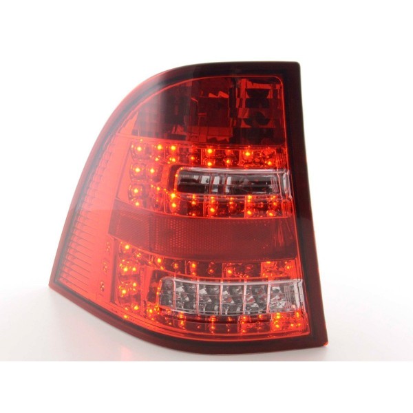 LED taillights set Mercedes M Class type W163 98 05 clear red