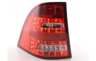 LED taillights set Mercedes M Class type W163 98 05 clear red