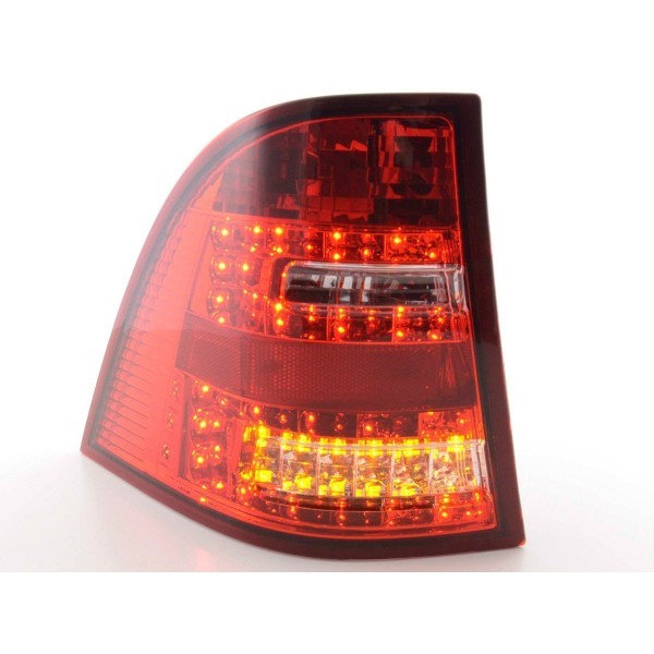 LED taillights set Mercedes M Class type W163 98 05 clear red