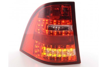 LED taillights set Mercedes M Class type W163 98 05 clear red