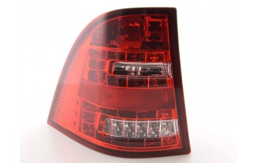LED taillights set Mercedes M Class type W163 98 05 clear red
