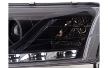 Headlight set Xenon Daylight LED daytime running lights Audi A6 type 4F 04 08 black