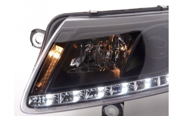Headlight set Xenon Daylight LED daytime running lights Audi A6 type 4F 04 08 black
