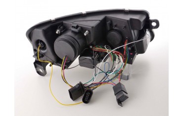 Headlight set Xenon Daylight LED daytime running lights Audi A6 type 4F 04 08 black