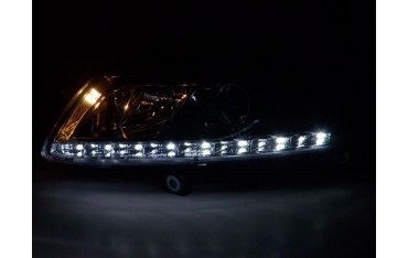 Daylight headlight LED daytime running lights Audi A6 type 4F 04 08 chrome