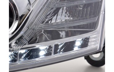 Daylight headlight LED daytime running lights Audi A6 type 4F 04 08 chrome