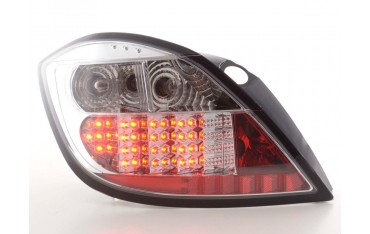 LED taillights set Opel Astra H 5 door 04 chrome