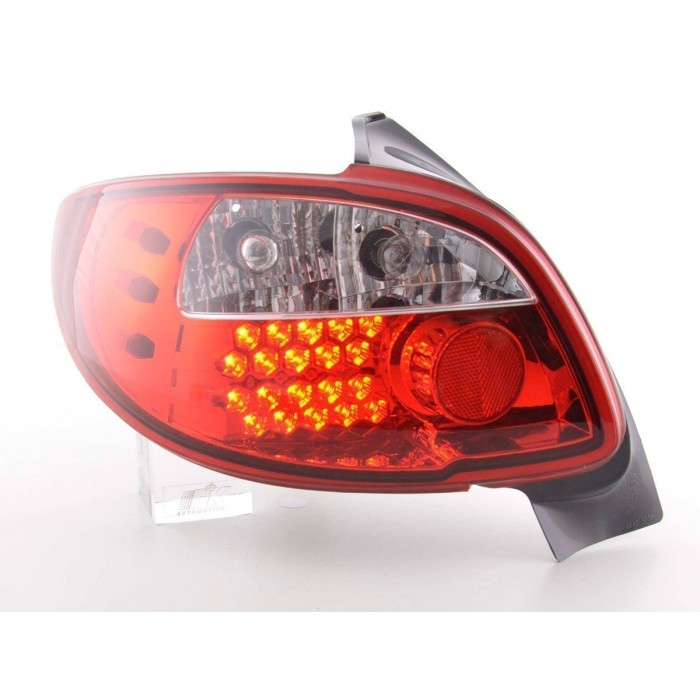 LED taillights set Peugeot 206 3 5 door without convertible 98 05 red