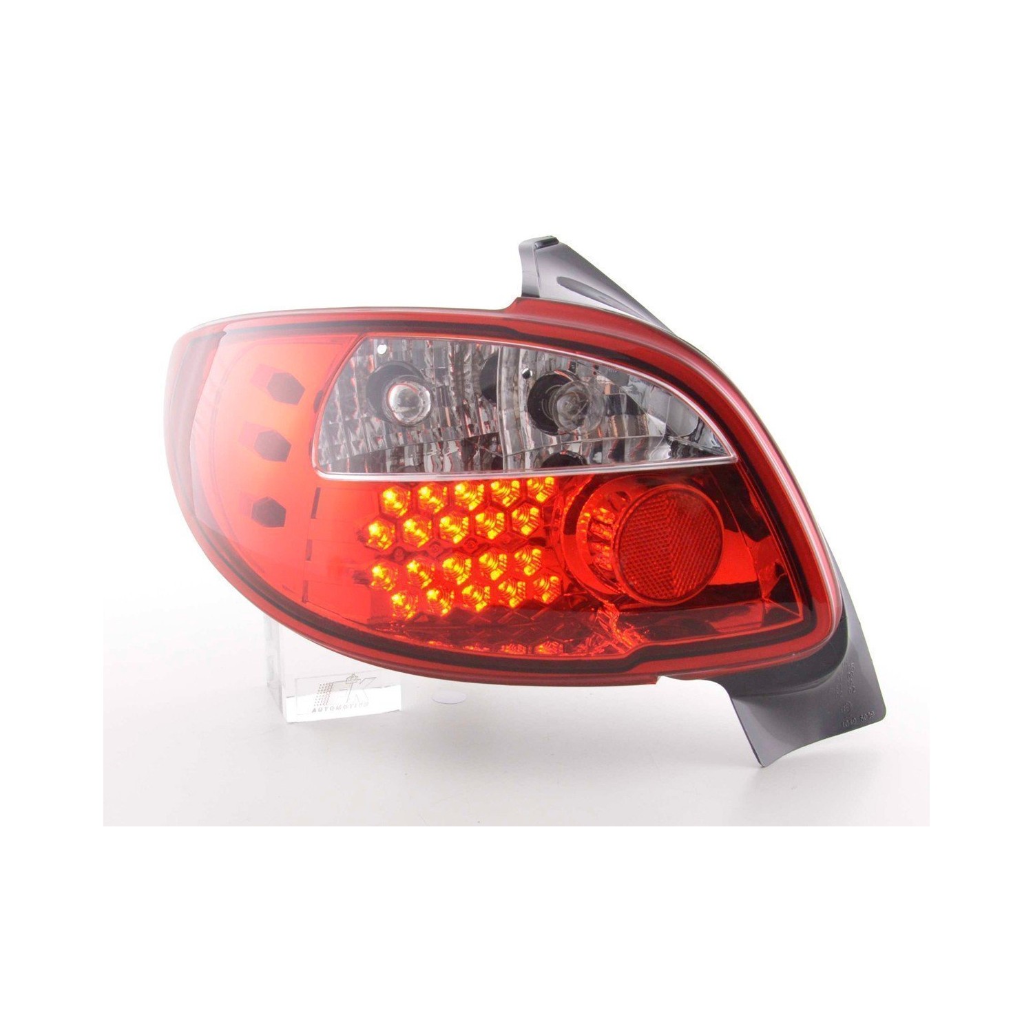 LED taillights set Peugeot 206 3 5 door without convertible 98 05 red