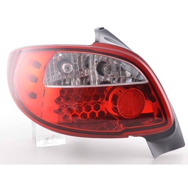LED taillights set Peugeot 206 3 5 door without convertible 98 05 red