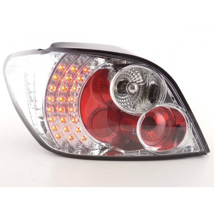 LED taillights set Peugeot 307 01 04 chrome