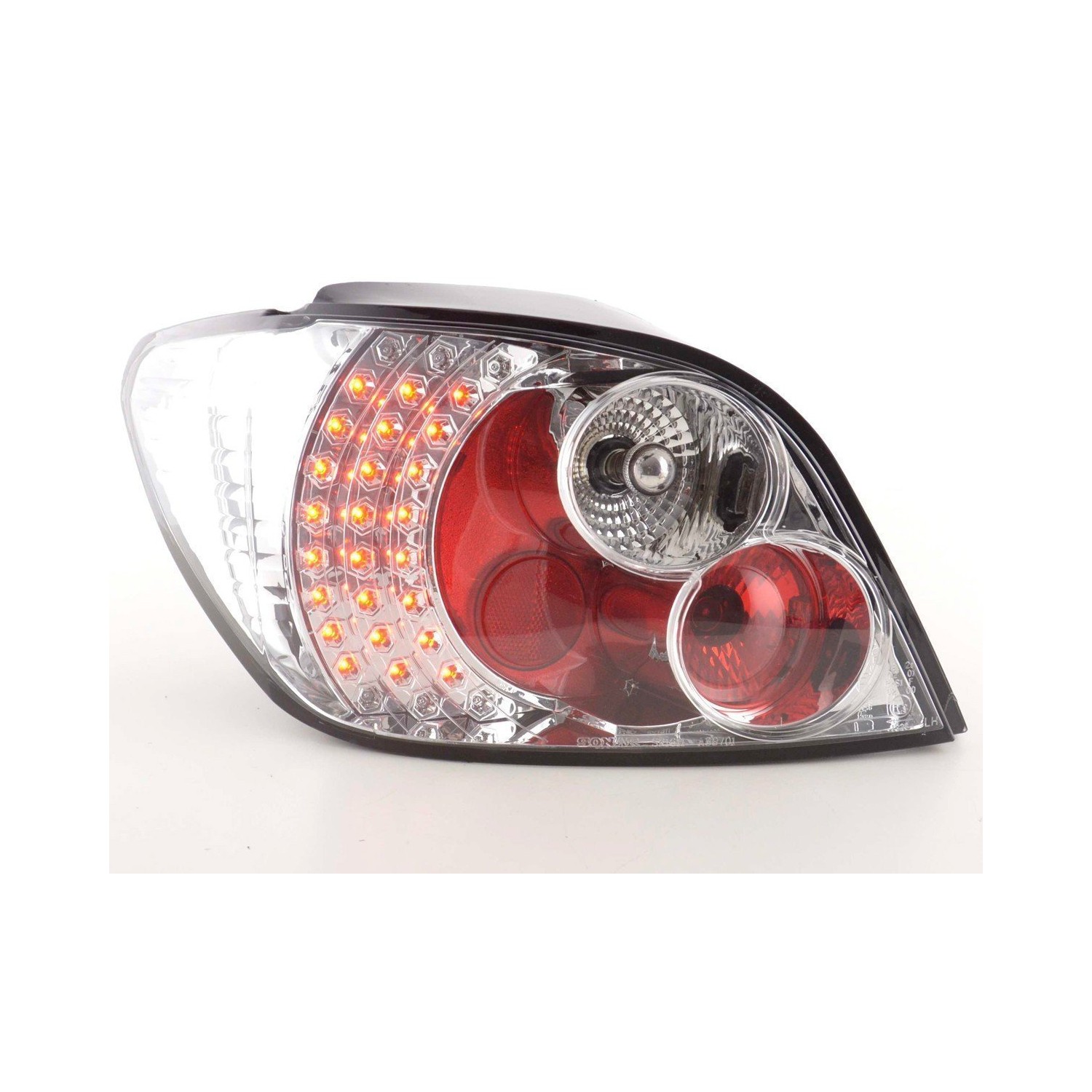 LED taillights set Peugeot 307 01 04 chrome