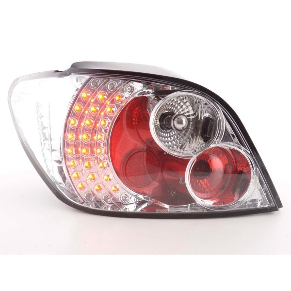 LED taillights set Peugeot 307 01 04 chrome