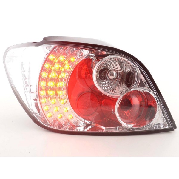 LED taillights set Peugeot 307 01 04 chrome