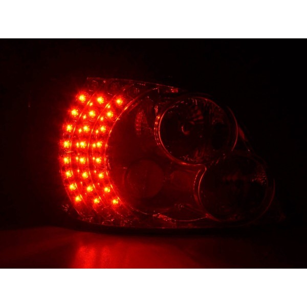 LED taillights set Peugeot 307 01 04 chrome