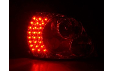 LED taillights set Peugeot 307 01 04 chrome