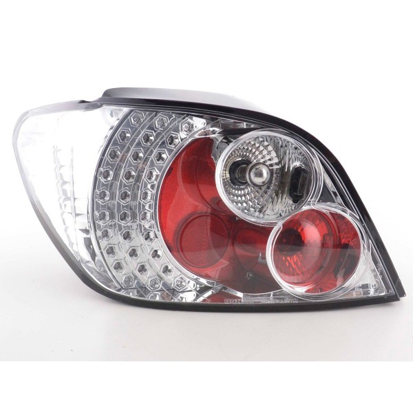 LED taillights set Peugeot 307 01 04 chrome