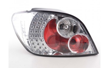 LED taillights set Peugeot 307 01 04 chrome