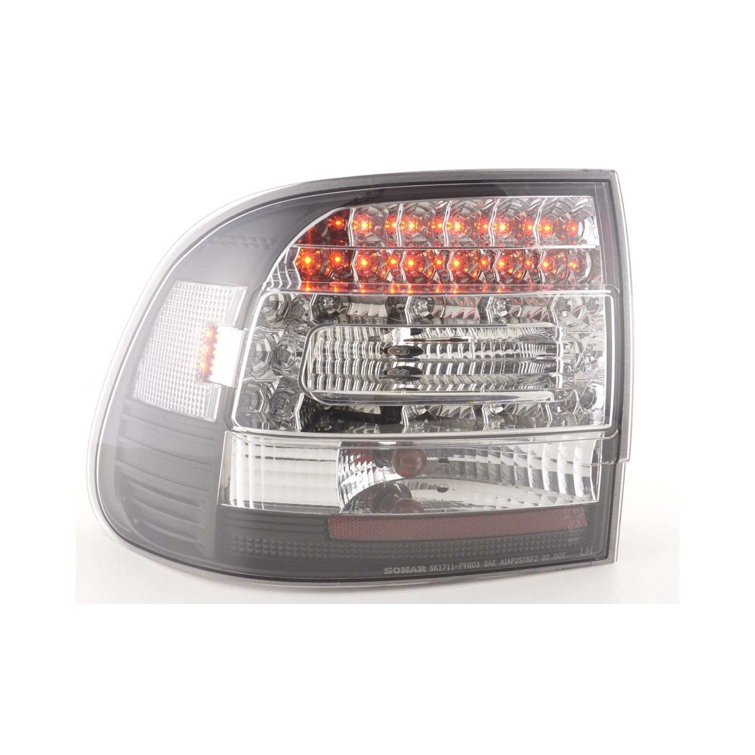LED taillights set Porsche Cayenne type 955 02 06 black