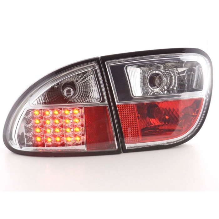 LED taillights set Seat Leon type 1M 1997 2005 chrome