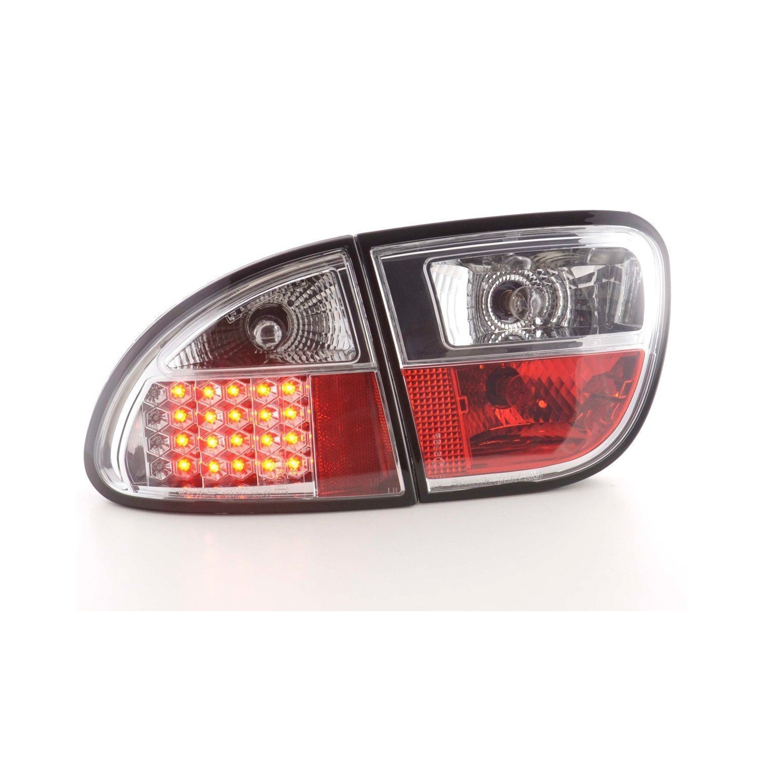 LED taillights set Seat Leon type 1M 1997 2005 chrome