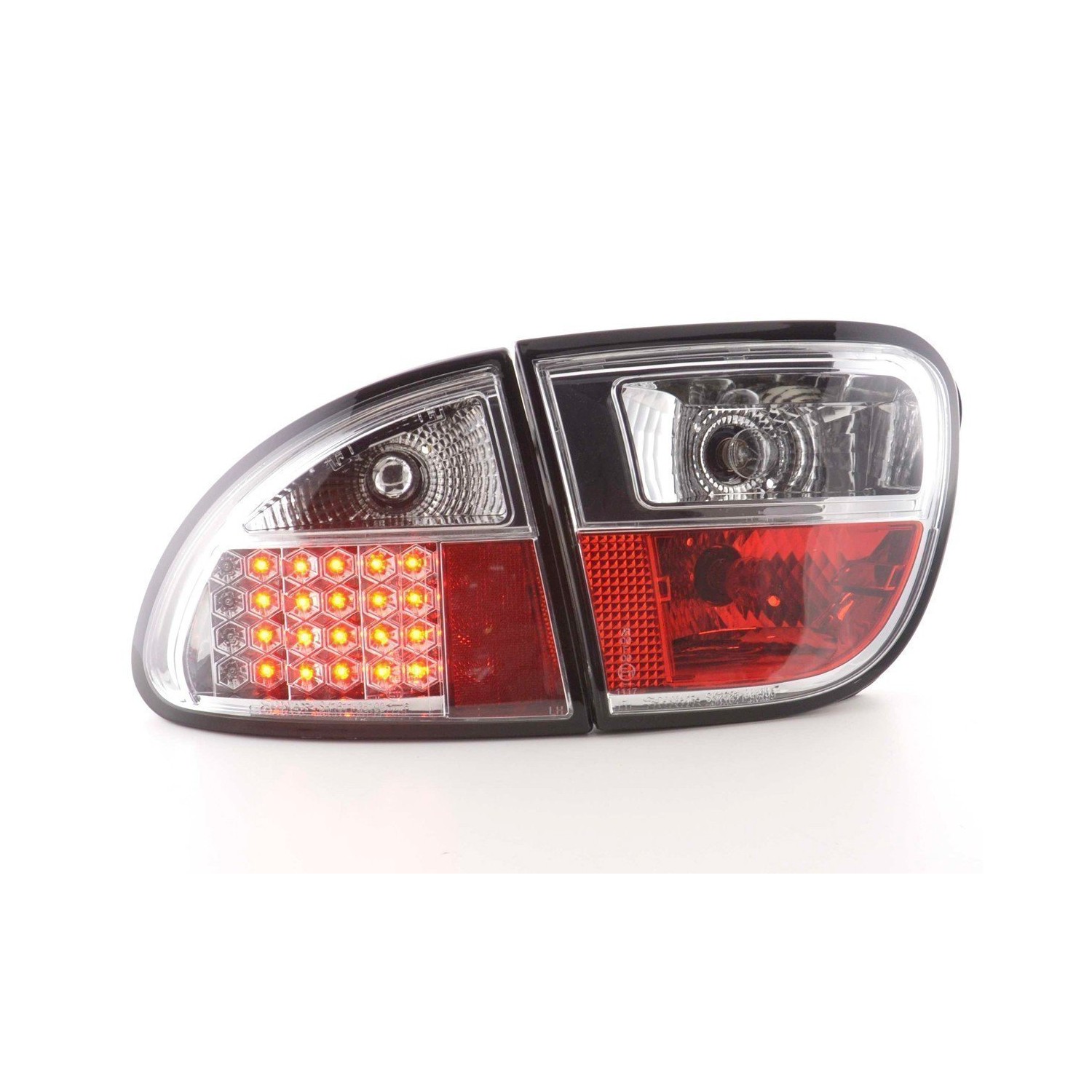 LED taillights set Seat Leon type 1M 1999 2005 chrome