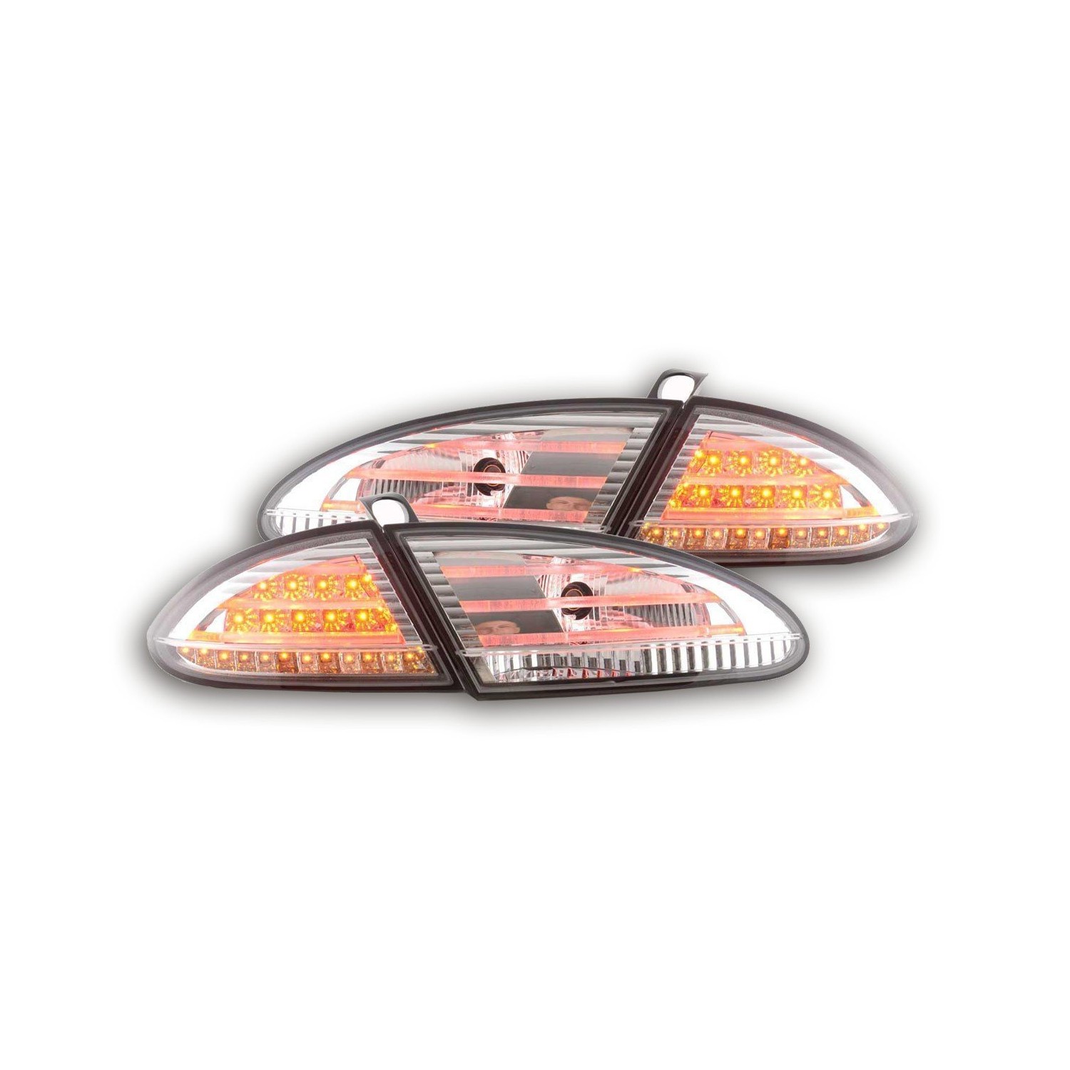 LED taillights set Seat Leon type 1P 05 09 chrome