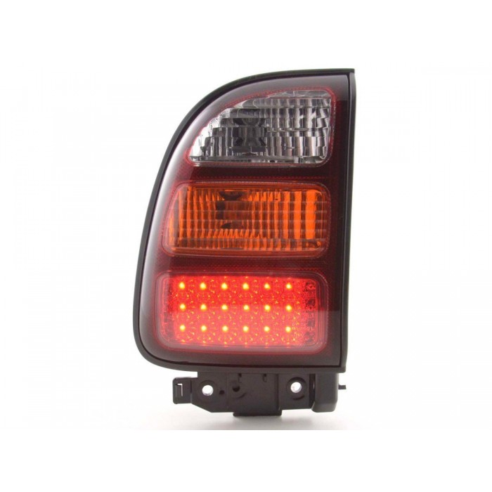 LED taillights set Toyota RAV4 98 00 clear yellow red