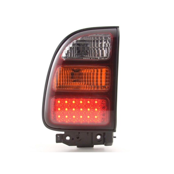 LED taillights set Toyota RAV4 98 00 clear yellow red