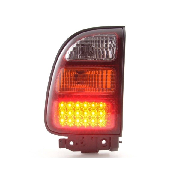 LED taillights set Toyota RAV4 98 00 clear yellow red