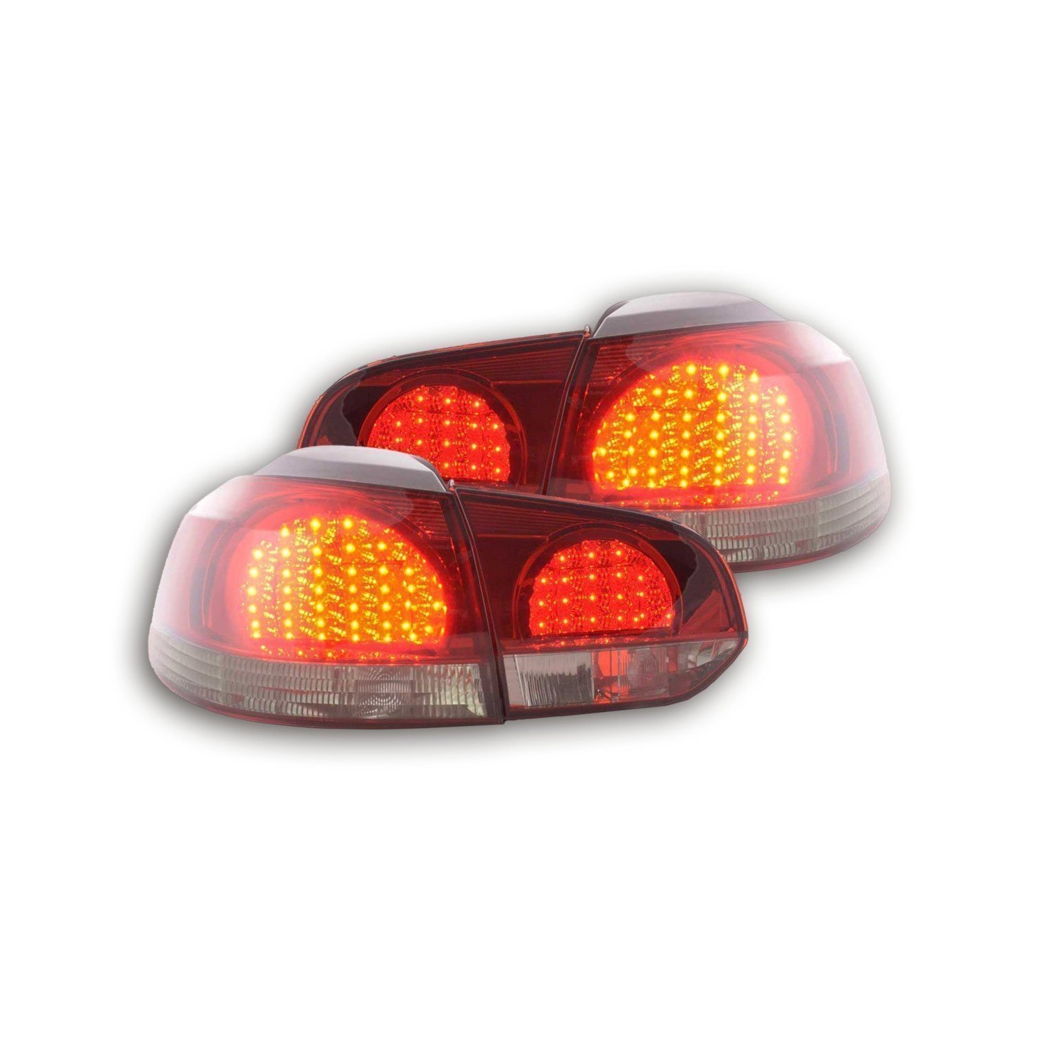 LED taillights set VW Golf 6 type 1K 08 black red