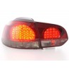 LED taillights set VW Golf 6 type 1K 08 black red