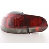 LED taillights set VW Golf 6 type 1K 08 black red