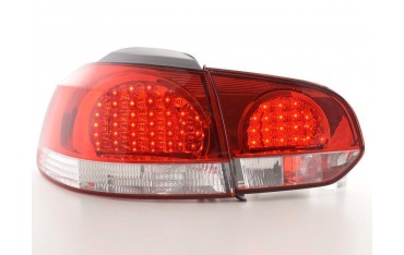 LED taillights set VW Golf 6 type 1K 08 clear red
