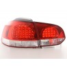 LED taillights set VW Golf 6 type 1K 08 clear red