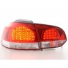 LED taillights set VW Golf 6 type 1K 08 clear red