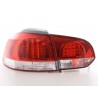 LED taillights set VW Golf 6 type 1K 08 clear red