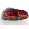 LED taillights set VW Golf 6 type 1K 2008 2012 red black