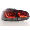 LED taillights set VW Golf 6 type 1K 2008 2012 red black