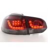LED taillights set VW Golf 6 type 1K 2008 2012 red black