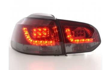 LED taillights set VW Golf 6 type 1K 2008 2012 red black