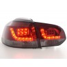 LED taillights set VW Golf 6 type 1K 2008 2012 red black