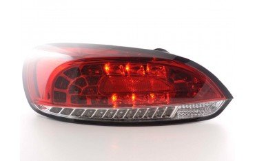 LED taillights set VW Scirocco 3 Type 13 08 red clear