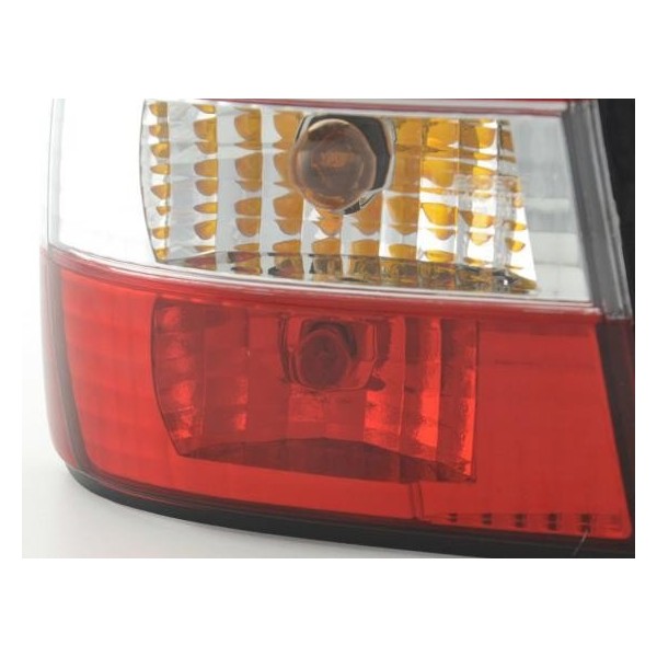 Rear lights BMW 5 Series Limo type E34 88 94 clear red