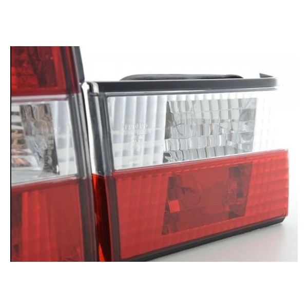 Rear lights BMW 5 Series Limo type E34 88 94 clear red