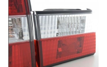 Rear lights BMW 5 Series Limo type E34 88 94 clear red