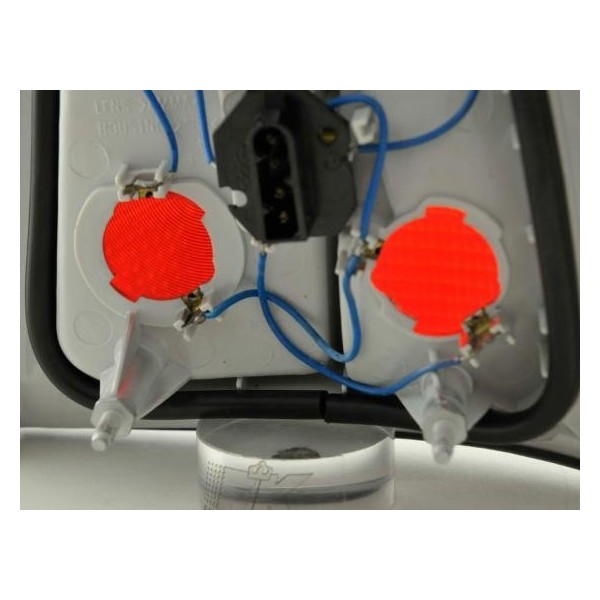 Taillights BMW 5 Series Limo type E34 88 94 white red