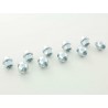 Wheel nuts set 10 pcs Length 34mm conical collar M12x15 silver