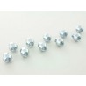 Wheel nuts set 10 pcs Length 34mm conical collar M12x15 silver