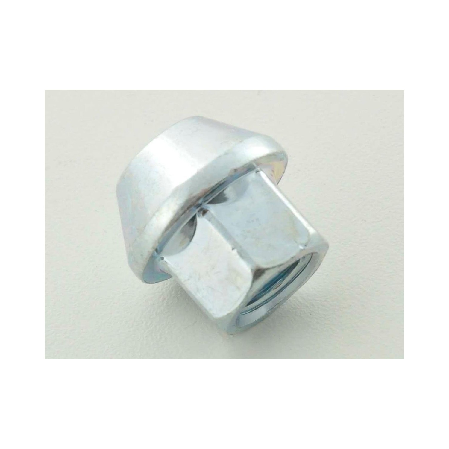 Single wheel nut length 34mm conical collar M12x175 silver